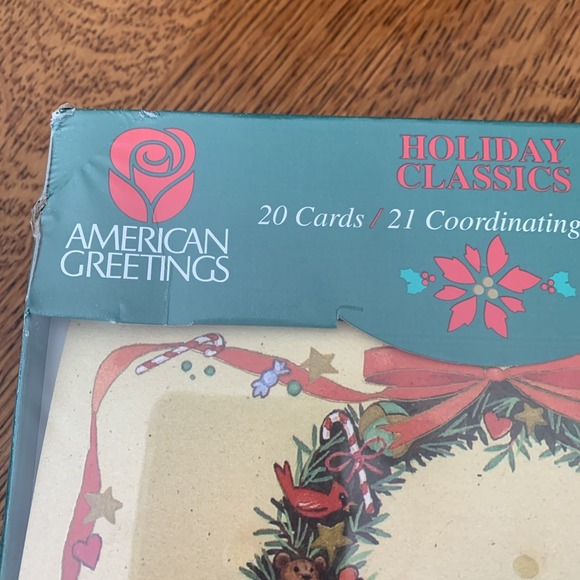 Vtg American Greetings Holiday Classics Made USA Christmas Cards Box Of 20 NIP - Picture 4 of 15